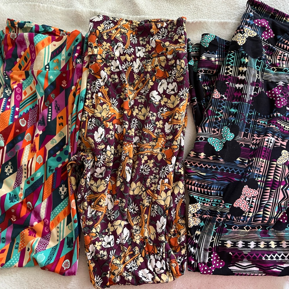 Lot of LuLaRoe TC Disney Leggings